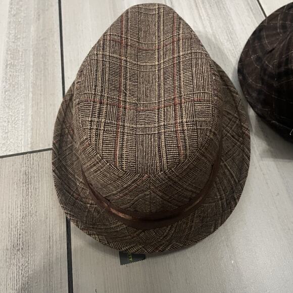 Lot of 2 John Bartlett Fedora Men’s bucket hat Color Brown One Size NWT - Picture 6 of 13